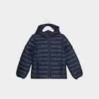 Doudoune légère droite à capuche bleu marine fille - La Halle Doudoune légère droite à capuche bleu marine fille à 9,99 € dans le catalogue La Halle