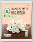 Champignons de Paris émincés surgelés - U Bio - Super U à Nevers Champignons de Paris émincés surgelés - U Bio en promo chez Super U Nevers à 2,80 €