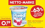 Obsti- oder Schokijoghurt von Gutes Land für 0,29 € bei Netto Marken-Discount im Angebot Obsti- oder Schokijoghurt von Gutes Land im aktuellen Netto Marken-Discount Prospekt