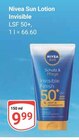Sun Lotion Invisible LSF 50+ im Angebot bei GLOBUS in Castrop-Rauxel Sun Lotion Invisible LSF 50+ Angebote von Nivea bei GLOBUS Castrop-Rauxel für 9,99 €