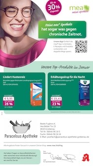 mea - meine apotheke Prospekt der KW 4 "Unsere Januar-Angebote" Aktueller mea - meine apotheke Prospekt "Unsere Januar-Angebote" Seite 1 von 4 Seiten