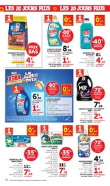 Promos Lessive dans le catalogue "LES 20 JOURS PLUS" de Super U Lessive en promo dans le catalogue Super U à la page 22
