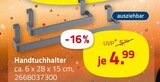 Handtuchhalter von  im aktuellen ROLLER Prospekt für 4,99 €