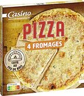 Pizza 4 Fromages Cuite au Feu de Bois surgelée - CASINO dans le catalogue Casino Supermarchés