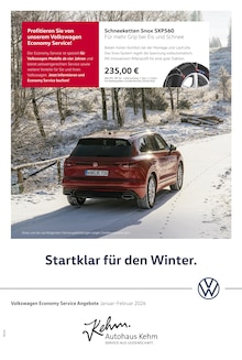 Aktueller Volkswagen Prospekt (Bad Neustadt (Saale), 1 Seite zum blättern Volkswagen Prospekt Startklar für den Winter mit 1 Seite