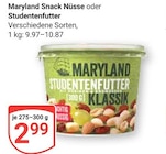 Snack Nüsse im Angebot bei GLOBUS in Jena Snack Nüsse Angebote von Maryland bei GLOBUS Jena für 2,99 €
