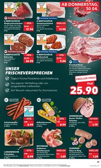 Braten im Kaufland Prospekt "Aktuelle Angebote" mit 62 Seiten (Wuppertal)