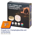 2-in-1 Campingleuchte und Lichterkette im Action Prospekt 2-in-1 Campingleuchte und Lichterkette von Froyak im aktuellen Action Prospekt für 3,37 €