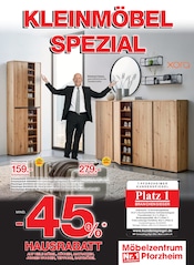 Aktueller Möbelzentrum Pforzheim Prospekt mit Spiegel, "KLEINMÖBEL SPEZIAL", Seite 1