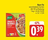 EDEKA Lohr - Fix Angebot im Prospekt Fix bei EDEKA im Lohr Prospekt für 0,39 €