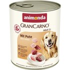 Animonda Dog Dose GranCarno Adult mit Pute 800 g bei Zookauf im Jessen Prospekt für 2,49 €