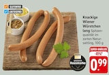 Knackige Wiener Würstchen lang Angebote von EDEKA bei E center Darmstadt für 0,99 €