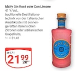 Gin Rosé oder Con Limone Angebote von Malfy bei GLOBUS Frechen für 21,99 €