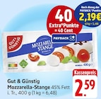 Mozzarella-Stange bei EDEKA im Prospekt "" für 2,19 €