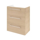 Meuble sous-vasque 3t L.60cm x H.73cm x P.33cm effet chêne naturel Remix - SENSEA à 157,25 € dans le catalogue LEROY MERLIN