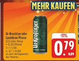 Pilsner im Angebot bei EDEKA in Mittweida Pilsner Angebote von Ur-Krostitzer bei EDEKA Mittweida für 0,79 €