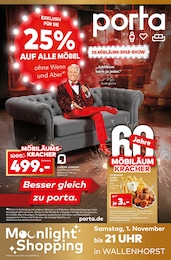 porta Möbel Prospekt für Bramsche mit 12 Seiten porta Möbel Prospekt für Bramsche: "DIE MÖBILÄUMS-SPAR-SHOW", 12 Seiten, 26.10.2025 - 01.11.2025