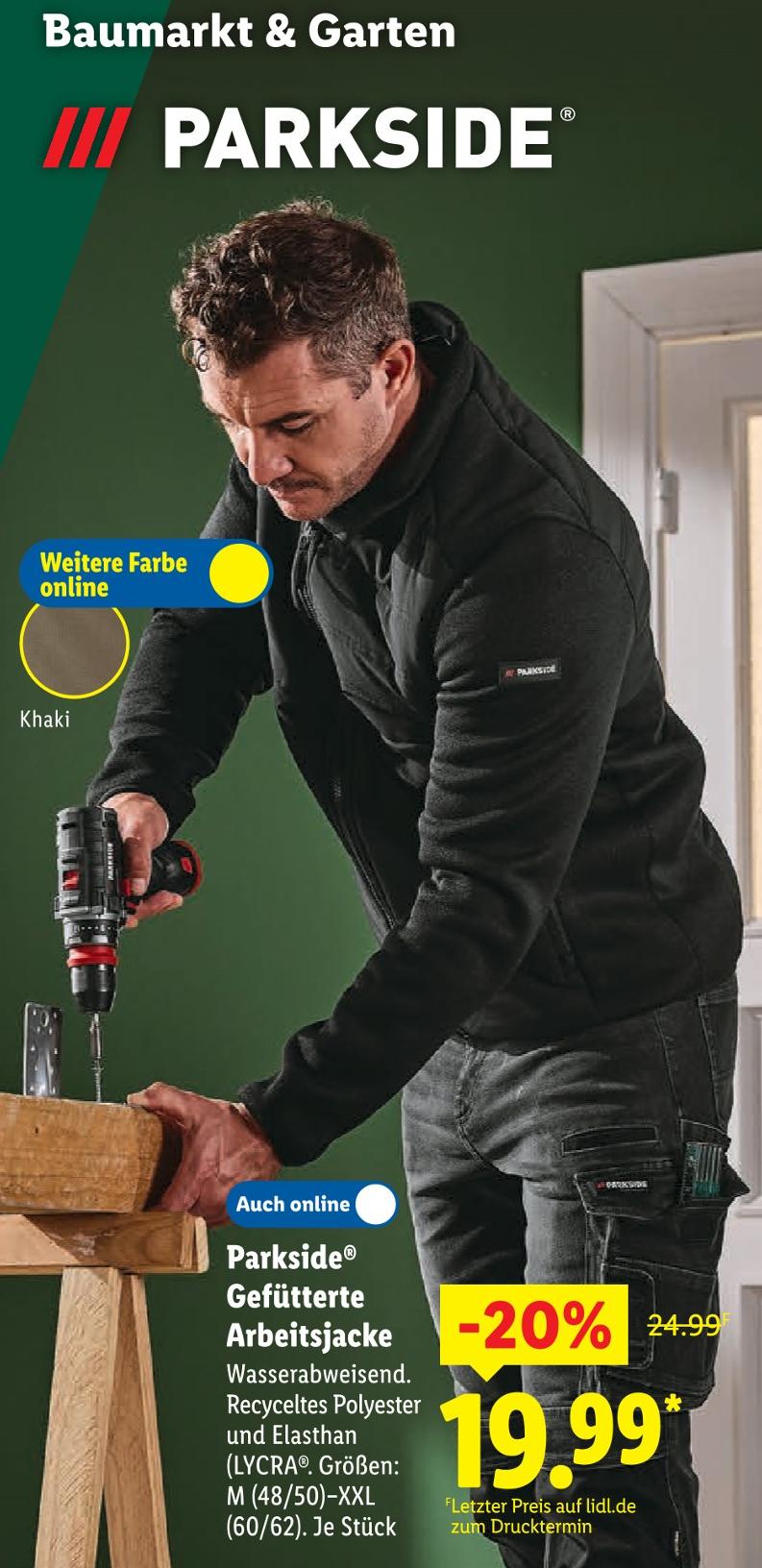 Gefütterte Arbeitsjacke