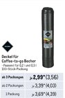 Deckel für Coffee-to-go Becher von Rioba im aktuellen Metro Prospekt für 3,56 €