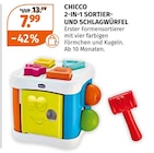 2-IN-1 SORTIER- UND SCHLAGWÜRFEL von CHICCO im aktuellen Müller Prospekt für 7,99 €