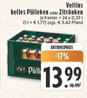 helles Pülleken im Angebot bei E center in Niederkassel helles Pülleken Angebote von Veltins bei E center Niederkassel für 13,99 €