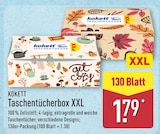 Taschentücherbox XXL von Kokett für 1,79 € bei ALDI Nord im Angebot Taschentücherbox XXL von Kokett im aktuellen ALDI Nord Prospekt