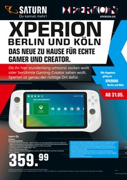 Saturn Prospekt für Berlin mit 12 Seiten Saturn Prospekt für Berlin: "XPERION", 12 Seiten, 31.05.2023 - 06.06.2023
