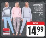 Damen Pyjama im Angebot bei EDEKA in Ansbach Damen Pyjama Angebote bei EDEKA Ansbach für 14,99 €