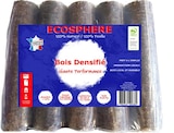 Lot de 5 bûches de bois compressé en promo chez Carrefour Aulnay-sous-Bois à 19,96 €