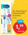 Fleckenstift Express von Dr. Beckmann für 1,99 € bei budni im Angebot Fleckenstift Express von Dr. Beckmann im aktuellen budni Prospekt