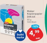 Kopierpapier DIN A4 im Angebot bei budni in Berlin Kopierpapier DIN A4 Angebote von maker bei budni Berlin für 4,99 €