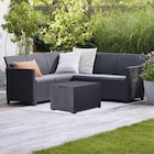 Salon bas de jardin d'angle Marie 5 places noir - Keter en promo chez Castorama Rennes à 199,00 €