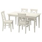 Tisch und 4 Stühle weiß Angebote von INGATORP / INGOLF bei IKEA Coburg für 578,96 €