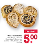 Mini-Schnecken Mohn und Quark Angebote bei E center Frankfurt für 5,00 €