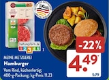 Hamburger bei ALDI SÜD im Aichach Prospekt für 4,49 €
