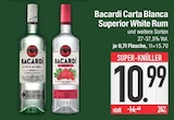 Carta Blanca Superior White Rum Angebote von Bacardi bei E center Regensburg für 10,99 €