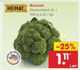 Broccoli von Heimat für 1,11 € bei Netto Marken-Discount im Angebot Broccoli von Heimat im aktuellen Netto Marken-Discount Prospekt