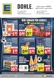EDEKA Prospekt für Lingen mit 24 Seiten EDEKA Prospekt für Lingen: "Aktuelle Angebote", 24 Seiten, 22.06.2026 - 27.06.2026