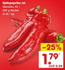 Spitzpaprika rot im Angebot bei Netto Marken-Discount in Münster Spitzpaprika rot Angebote bei Netto Marken-Discount Münster für 1,79 €