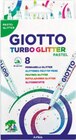 Feutres Turbo Glitter Pastel - Giotto en promo chez Monoprix Malakoff à 5,24 €