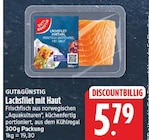 Lachsfilet mit Haut von GUT&GÜNSTIG für 5,79 € bei EDEKA im Angebot Lachsfilet mit Haut von GUT&GÜNSTIG im aktuellen EDEKA Prospekt