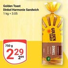 Dinkel Harmonie Sandwich Angebote von Golden Toast bei GLOBUS Duisburg für 2,29 €