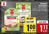 EDEKA - Veganer Schinken Spicker Mortadella Angebot im Prospekt Veganer Schinken Spicker Mortadella bei EDEKA im Prospekt "" für 1,00 €