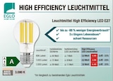 Leuchtmittel High Efficiency LED E27 von EGLO im aktuellen V-Markt Prospekt