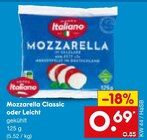 Mozzarella Classic Angebote von Italiamo bei Netto Marken-Discount Saarbrücken für 0,69 €