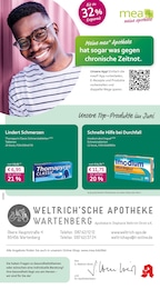Aktueller mea - meine apotheke Apotheken Prospekt für Moosburg: Unsere Juni-Angebote mit 4} Seiten, 01.06.2025 - 30.06.2025