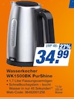 Wasserkocher WK1500BK PurShine Angebote von Braun bei expert Köln für 34,99 €