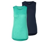 2 Sport-Tops, navy/türkis bei Tchibo im Supermarkt im Prospekt "" für 17,99 €