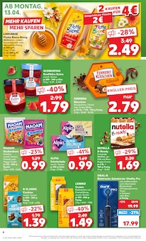 Nutella im aktuellen Kaufland Prospekt (Mannheim) Nutella im Kaufland Prospekt "KNĂśLLER" mit 70 Seiten (Mannheim)