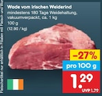 Wade vom irischen Weiderind im Netto Marken-Discount Prospekt Wade vom irischen Weiderind von im aktuellen Netto Marken-Discount Prospekt für 1,29 €